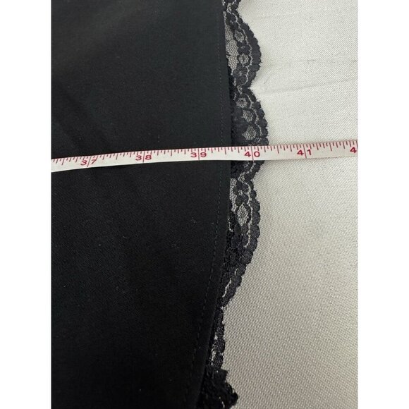 Liz Claiborne Black Tiered Ruffle Lace Dress 8 Soft Romantic Coquette Girl Prep - Picture 10 of 10